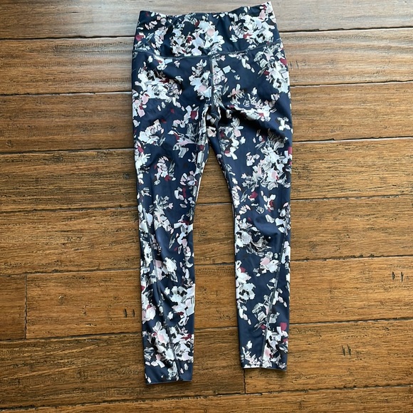 Athleta challenge bloom leggings in midnight blue size Small - Picture 2 of 7